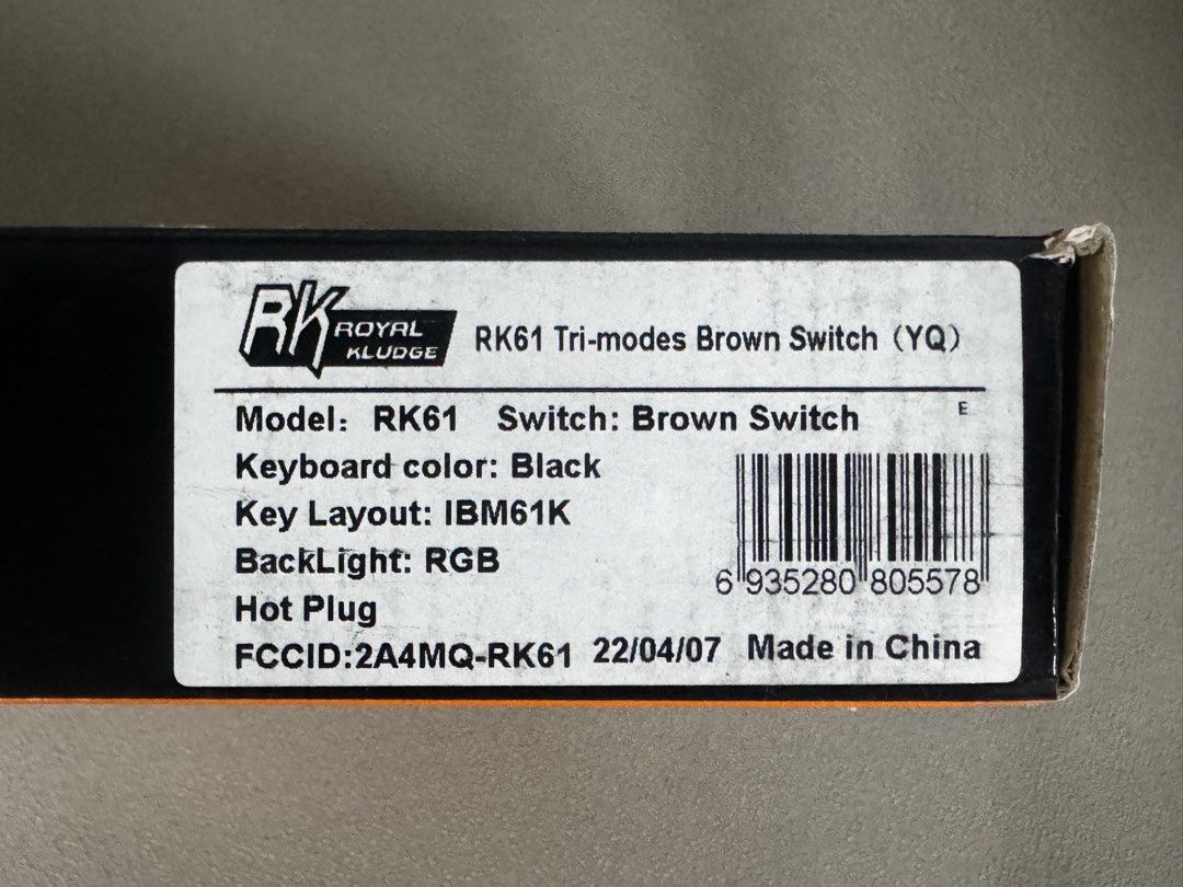 Royal Kludge RK61 Tri-modes Brown Switch Keyboard (Category: Computer Keyboard) located in San Mateo. Submitted by ela0619 (Listing ID 1430894778, Image 2). Description: Brand New Royal Kludge Mechanical Keyboard Original market price: PHP 3,000 Now selling at a very affordable price!.