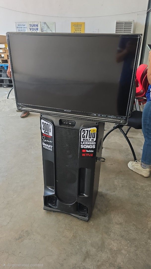 Smart videoke SHARP (Category: Soundbars, Speakers & Amplifiers) located in Manila. Submitted by chawchul (Listing ID 1430826363, Image 1). Description: w/remote..pm me for sure buyer..thankyou.