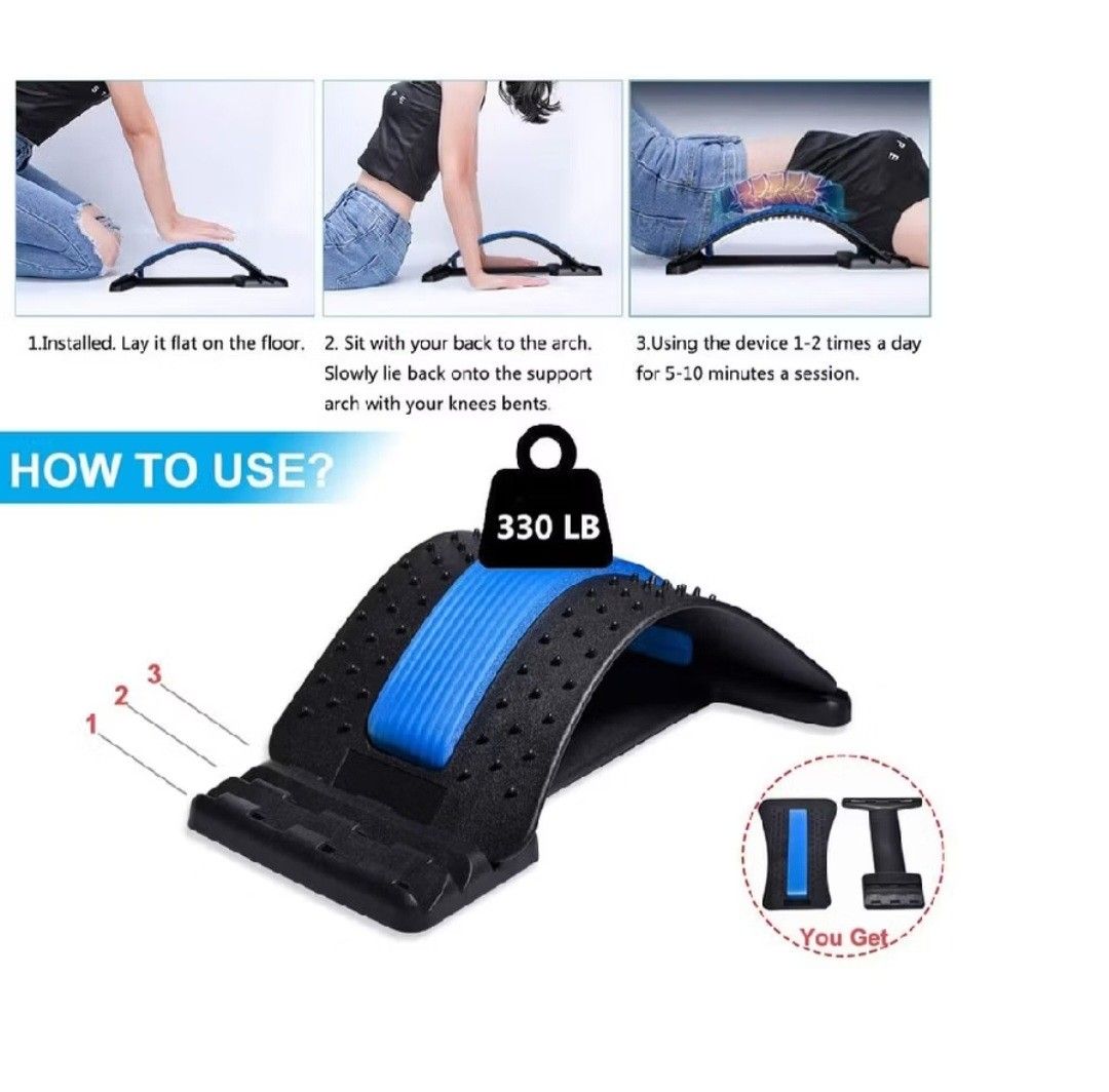 Spine Decompression Tool | Chronic Back Pain Aid | Lower Back Support ...