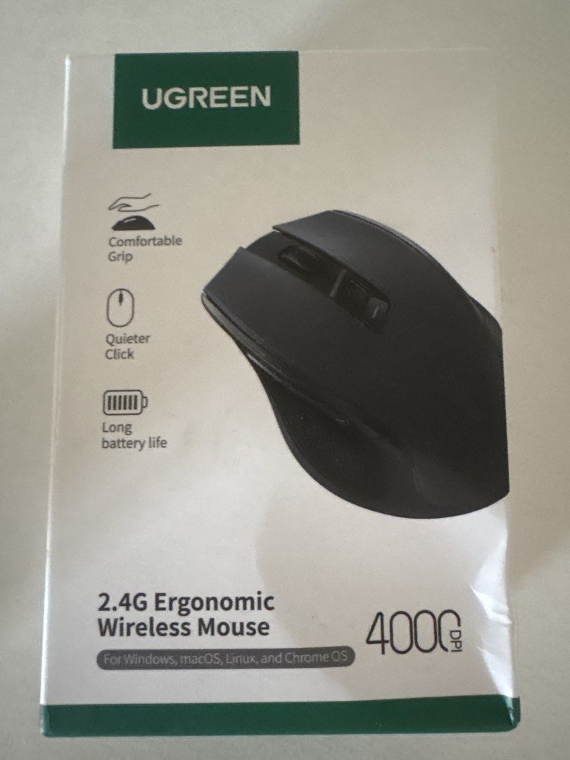 UGREEN 2.4G Ergonomic Wireless Mouse - 4000 DPI472318567284756480
