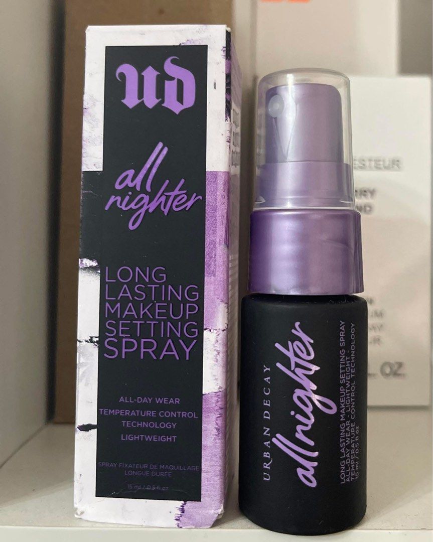 Urban Decay Setting Spray (Category: Makeup) located in Las Pinas. Submitted by UNQUARANTINED (Listing ID 1430881387, Image 1). Description: Long Lasting Makeup Setting Spray All day-wear Lightweight.