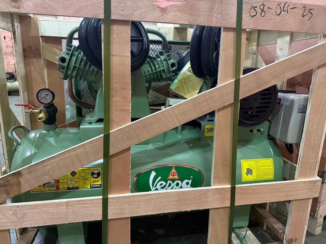 Vespa. 2 stage High pressure Air compressor (Category: Construction Tools & Equipment) located in Manila. Submitted by charles_merchandise (Listing ID 1430877249, Image 3). Description: vespa. 2 stage. high. pressure Air. compressor 2hp. vespa. air. compressor 3hp. vespa. air. compressor 3hp. vespa. air. compressor ( three. phase. ) 5hp. vespa. air. compressor 5hp. vespa. air. compressor (. three. phase. ) 7.5hp. vespa. air. compressor 7.5hp. ves