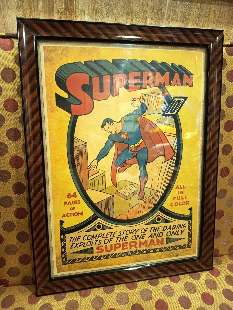 Vintage Retro Superman Framed Poster Artwork #2 (Category: Art & Prints) located in Makati City. Submitted by taditzantiqueandvintagestore (Listing ID 1430852891, Image 2). Description: Vintage Retro Superman Framed Poster Artwork #2 • Wooden & Glass Frame • 19" inches by 14" inches • Great Addition to your ManCave or GameRoom 880.00 pesos Each only Text or Call : ZeroNine22..Five33TwoThree45.. Makati Area :.