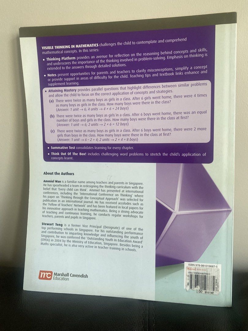 Visible Thinking in Mathematics 4A 2nd Edition (Category: Textbooks) located in Quezon City. Submitted by eljivie (Listing ID 1430819290, Image 2). Description: .
