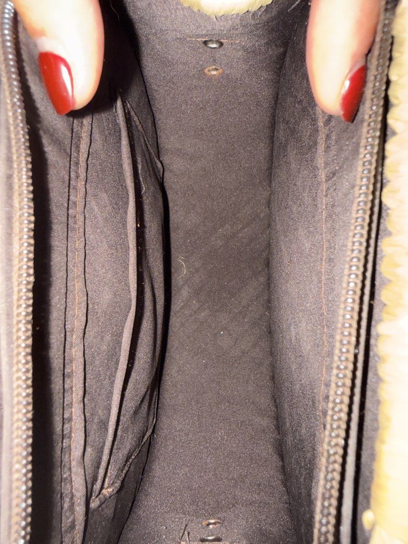 Woven Sling Bag Body Bag (Category: Beach Bags) located in San Carlos City. Submitted by achisfinds (Listing ID 1430917772, Image 3). Description: Made locally in the Philippines Handwoven & handpainted With sturdy wooden handles.