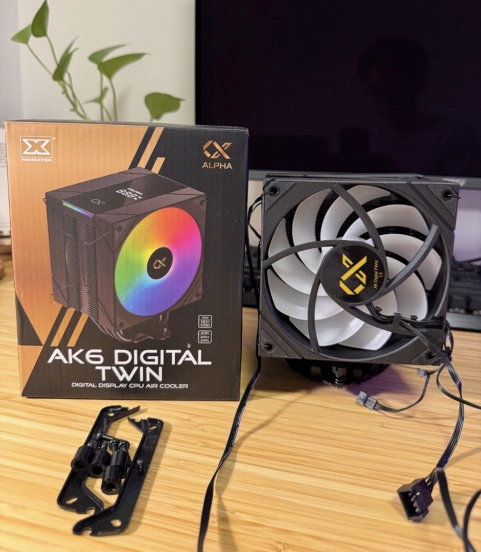 Ak6 Computer Xigmatek AK6 Digital Twin CPU Air Cooler, Computers & Tech, Parts ...