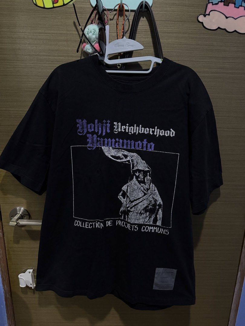Yohji Yamamoto x Neighborhood T-shirt (Category: Tshirts & Polo Shirts) located in Singapore. Submitted by kirbycurby (Listing ID 1430902890, Image 3). Description: Not for fussy buyers - Authentic Yohji Yamamoto x Neighborhood T-shirt - From the 2024 Spring Summer Collection - Made in Japan - Features a unique graphic print (front and back) - Made of 100% cotton .