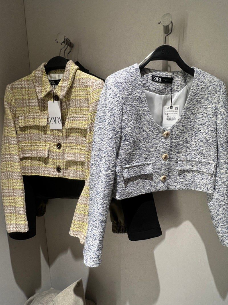 Zara Nwt gold button jacket (Category: Others Tops) located in Makati City. Submitted by likelikelikeyy (Listing ID 1430877604, Image 3). Description: Brandnew.
