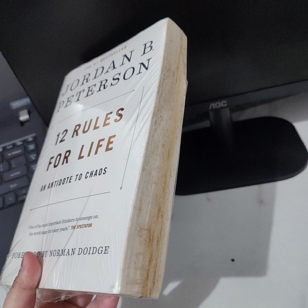 12 Rules for Life by Jordan Peterson (Category: Storybooks) located in Pasig City. Submitted by Halinkaaaa (Listing ID 1431090640, Image 3). Description: never used. shelved.