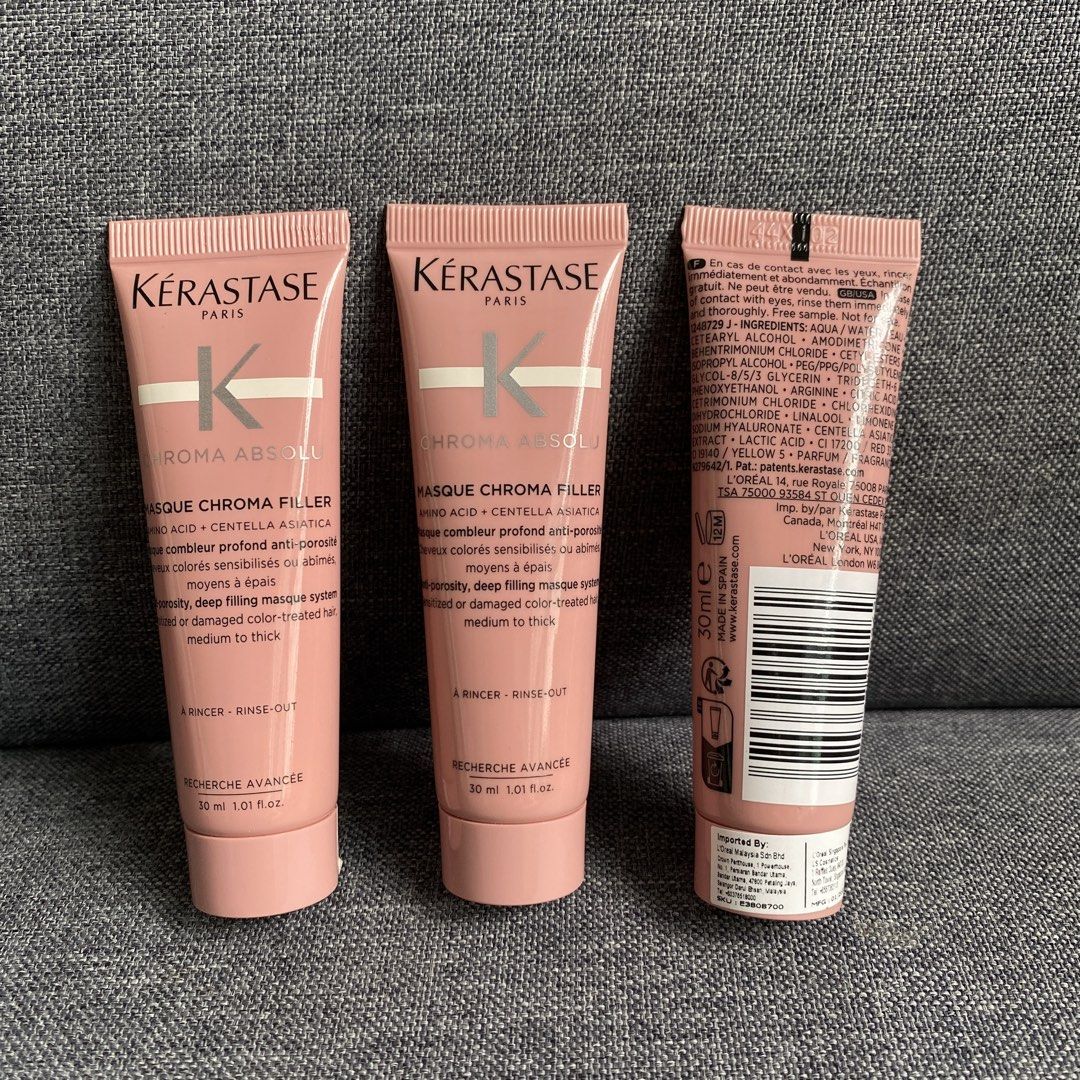 3 For $10💰 Kerastase Chroma Absolu Colour Protection Filler Masque 30ml ...