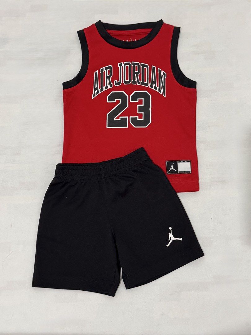Air Jordan 23 Shorts Set (Category: Babies & Kids Fashion) located in Dagupan City. Submitted by eyeshere_ (Listing ID 1431086118, Image 1). Description: 2-3T.
