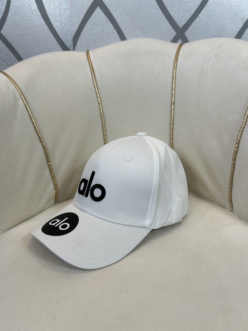Alo (Category: Caps & Hats) located in Pasig City. Submitted by j_clothingboutique (Listing ID 1430984888, Image 3). Description: Alo white with embroidery block Unisex Clean inside Nice .
