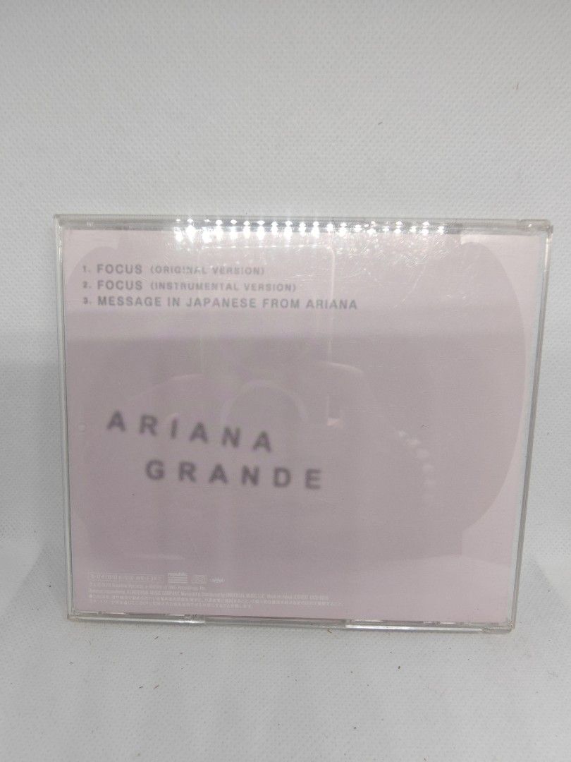 ARIANA GRANDE- FOCUS CD SINGLE JAPAN + POSTCARD (Category: CDs & DVDs) located in Manila. Submitted by musiccdshopnew (Listing ID 1431047195, Image 2). Description: .