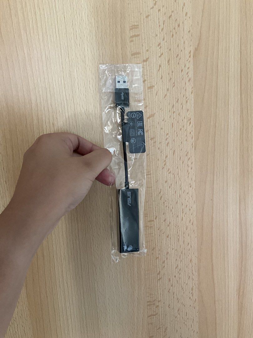 ASUS USB to Ethernet Adapter (Category: Cables & Adaptors) located in Manila. Submitted by ayeechii (Listing ID 1431054919, Image 1). Description: brandnew sealed original/legit/authentic asus usb ethernet adapter 10/10 excellent condition no issue, no damage, no defect at all accepting cash or bank transfer payment same day delivery via lalamove, grab, angkas padala, move it padala and more not same day delivery via lbc, j&t express, flash expre