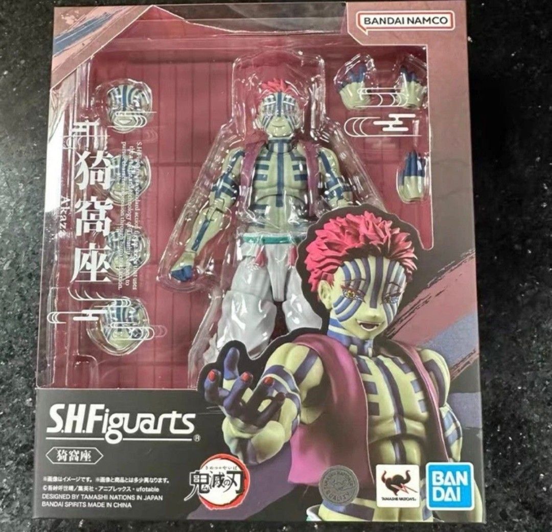Bandai s.h.figuarts SHF Akaza Demon Slayer Action Figure (Category: Toy Figures) located in Singapore. Submitted by roborobo (Listing ID 1431051483, Image 1). Description: Nearest mrt station = city hall mrt (3 min walk) Operation hours 1pm-7pm Monday -Friday 1pm to 630pm sat and public holiday/ 1230pm to 4pm Sunday Please contact us at eight- two-double eight-three- five -one- five (A)items listed are available unless mark as reserved or sold. (