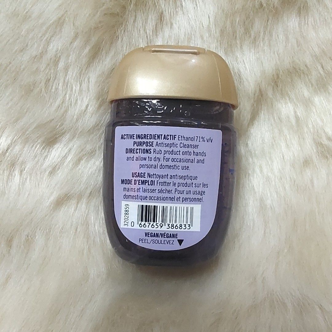 Bath & Body Works PocketBac - Lavender Bergamot (Category: Hands & Nails) located in Binan City. Submitted by apparelsbyeve (Listing ID 1431090624, Image 2). Description: Bath & Body Works PocketBac hand sanitizer in Lavender Bergamot scent. Authentic from Canada. SIZE: 29 ml.