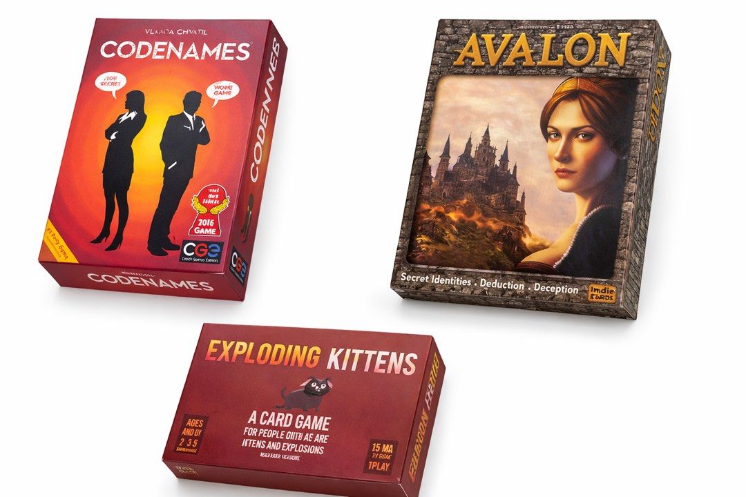 Board Games for Rent - Codenames, Taboo, Uno, Dixit, Exploding Kittens (Category: Board Games & Puzzles) located in Quezon City. Submitted by poshforward (Listing ID 1431058846, Image 3). Description: For rent! Collection of fun board games for game nights! Includes Codenames, Taboo, Uno No Mercy, Dixit, Exploding Kittens, Sushi Go Party, Spot It!, Scenarios, Avalon, Politricks, Tama Trump, and Cambodia 7 Families. Perfect for family gatherings o