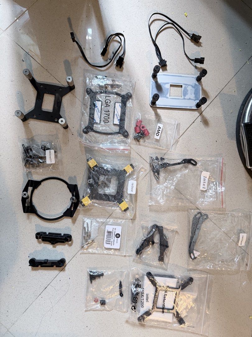 Brackets, cables