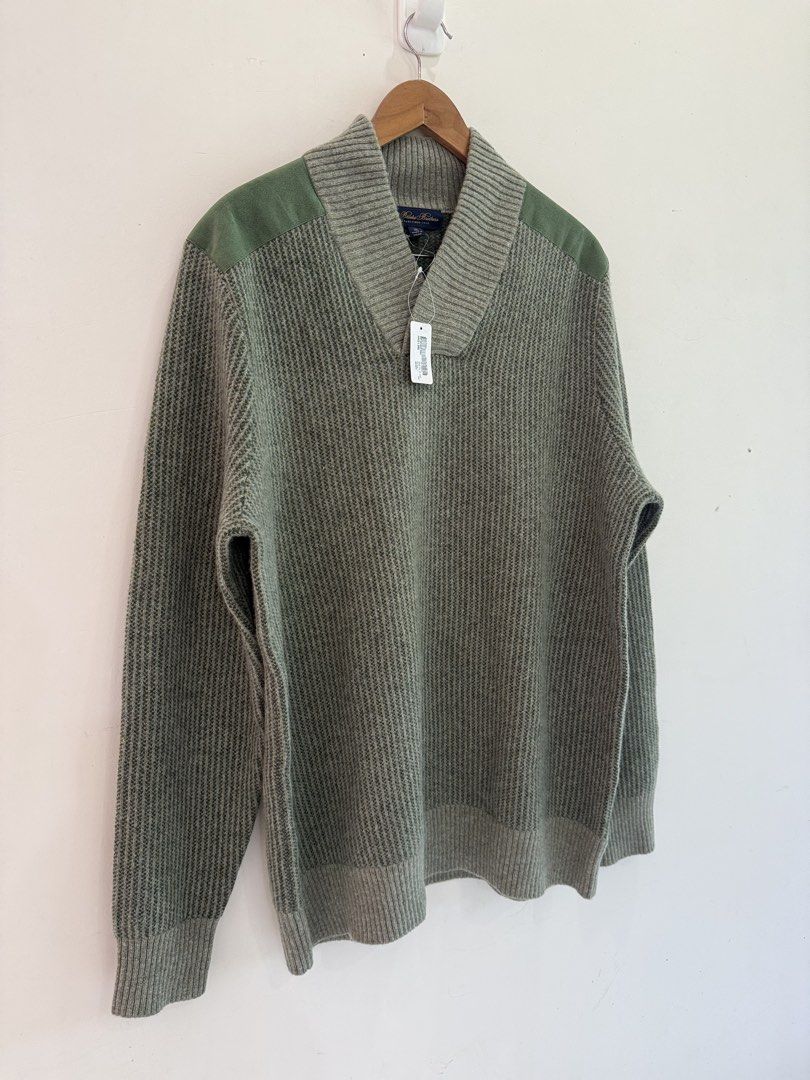 Brooks Brothers Green Sweater XL (Category: Coats, Jackets and Outerwear) located in Baguio. Submitted by printings_ (Listing ID 1431065723, Image 2). Description: Size XL. All measurements are aprrox. Chest 23 in Back Length 29 in Shoulders 18 in Sleeve Length 28 in *NO EXCHANGE / REFUND / TRADE* Please do not offer unless you are ready to pay. Feel free to ask questions before purchasing. Thank you!.