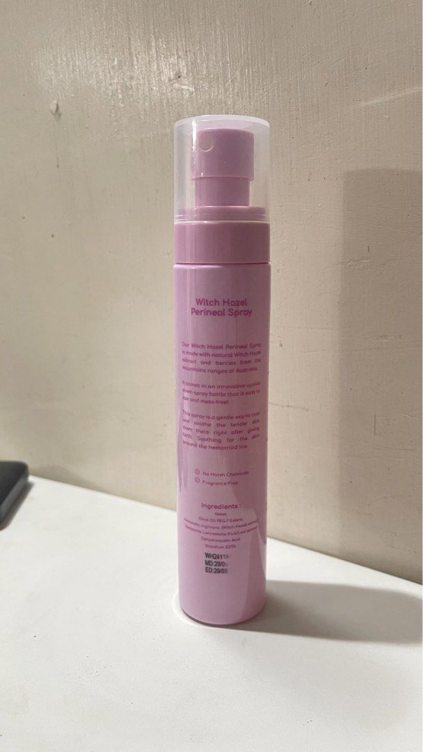 Buds & Blooms Witch Hazel Perineal Spray (Category: Maternity Care) located in Batangas. Submitted by prebyams (Listing ID 1431023544, Image 2). Description: Used only once. Not directly used. Cleaned well. Halos bago pa talaga to. Hindi ko lang nagamit nung nanganak ako kasi nakalimutan ko na may ganto pala ako. Hehe. #maternitycare #postpartumessentials #budsandbloom #witchhazel #perinealspray .
