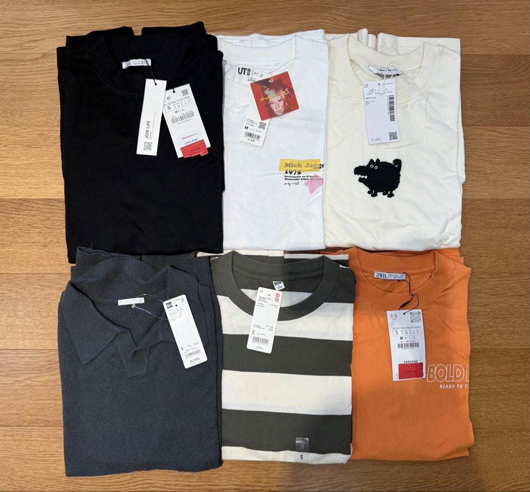 BUNDLE ! ASSORTED BRANDED MEN’S CLOTHES (take all 37 pcs) (Category: Tshirts & Polo Shirts ) located in Muntinlupa City. Submitted by ias__ (Listing ID 1431140021, Image 1). Description: ASSORTED BRANDED MEN’S CLOTHES *Polo shirts, Long sleeve polos, pants, jeans, tshirts, jacket etc. *Includes 6 shirts brand new with tag (see pics) Good for work Mixed sizes but best fits XS-Small (28-30) Included Brands: Zara, Massimo Dutti, H&M, Mango, Uniqlo, 