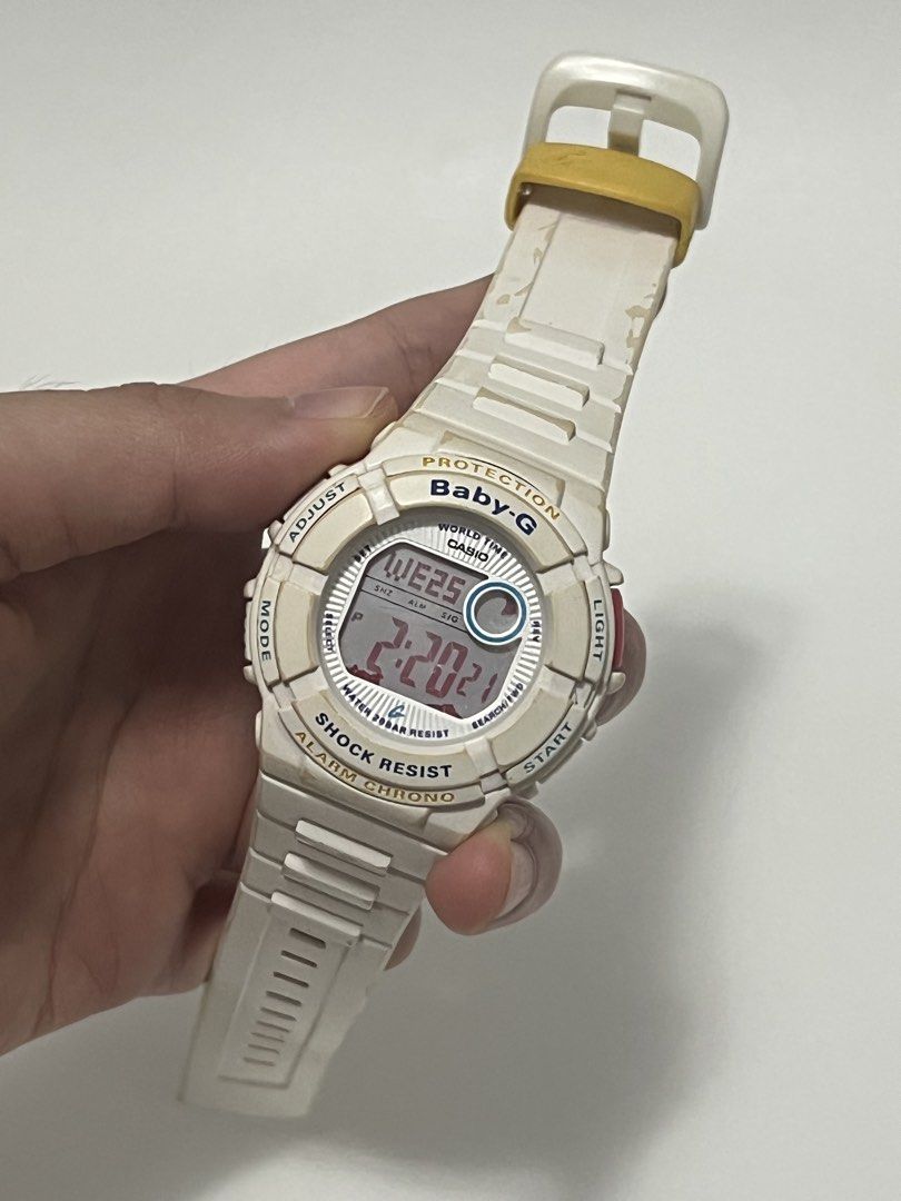 Casio Baby-G BGD-120 watch (Category: Women's Watches) located in Binan City. Submitted by ishnaaa (Listing ID 1431023947, Image 1). Description: - Heavily used - no box - kindly check the photos to see its flaws/condition - newly replaced battery - Delivery via lalamove, sf c/o buyer.