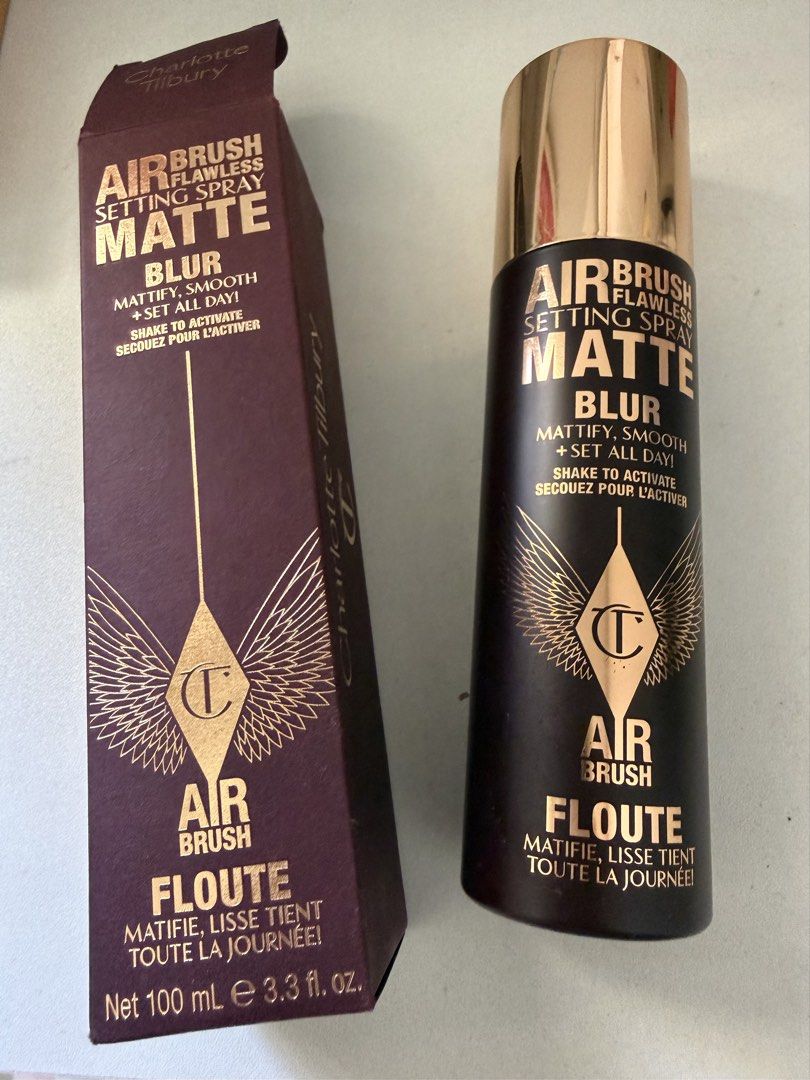 Charlotte Tilbury Airbrush Flawless Setting Spray Matte (Category: Makeup) located in Las Pinas. Submitted by ashdsm (Listing ID 1430990708, Image 1). Description: 100ml Used 3x max.