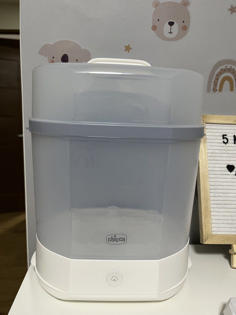 Chicco Baby Bundle (Crib + Sterilizer) – Barely Used (Category: Cots & Cribs) located in San Jose del Monte. Submitted by mmmsr2647 (Listing ID 1431131024, Image 3). Description: Selling our Chicco baby essentials, barely used and well taken care of. ✔️ Chicco Next2Me bedside crib / co-sleeper (with one free Ikea or Mothercare cribsheet) ✔️ Chicco electric bottle sterilizer 📌 Note: Sterilizer has slight yellow marks at the bottom due to normal h