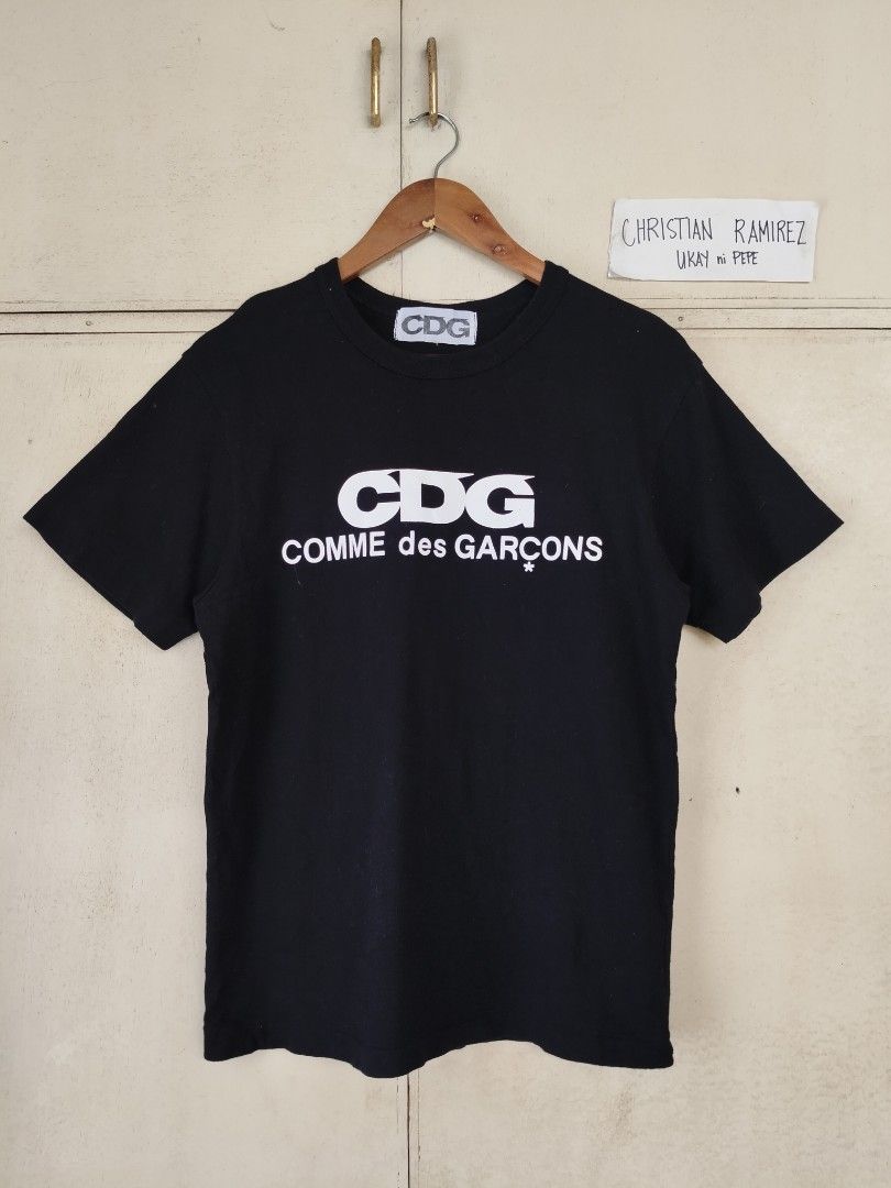 Comme Des Garcons (Category: Luxury Apparel) located in Bocaue. Submitted by ukaynipepe (Listing ID 1431088694, Image 1). Description: Comme des garcons Probably small Width 18.5 Length 26 Cut size tag and washtag 10/10 color rate.