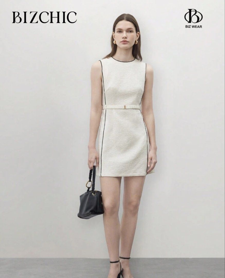 Cream Dress with Belt (Category: Dresses) located in Quezon City. Submitted by pgv18 (Listing ID 1431164439, Image 2). Description: Size small Like new Perfect for work RFS: decluttering.