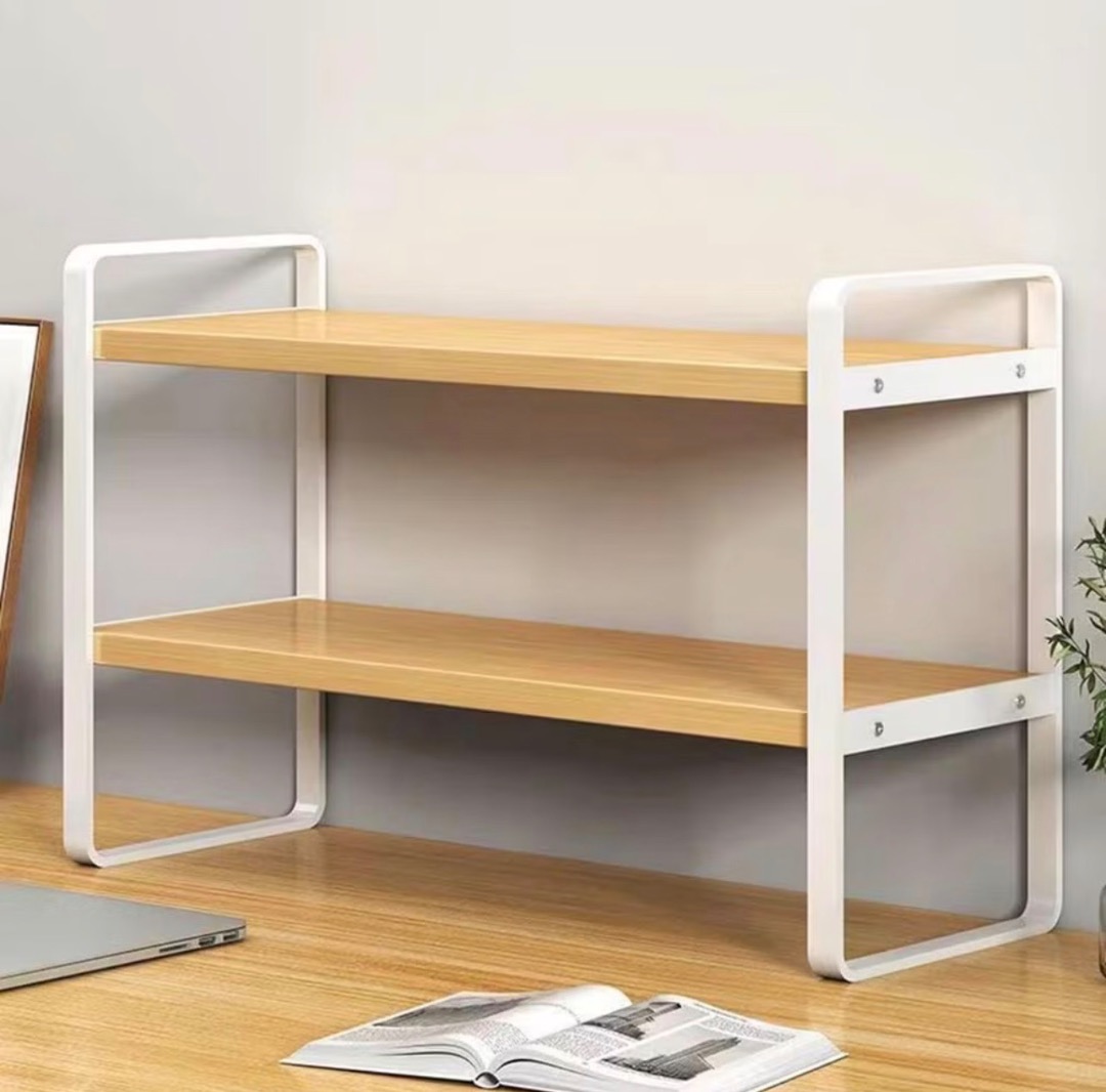 Desk Shelf Organiser | Tabletop Storage Rack | Office Desk Organizer ...