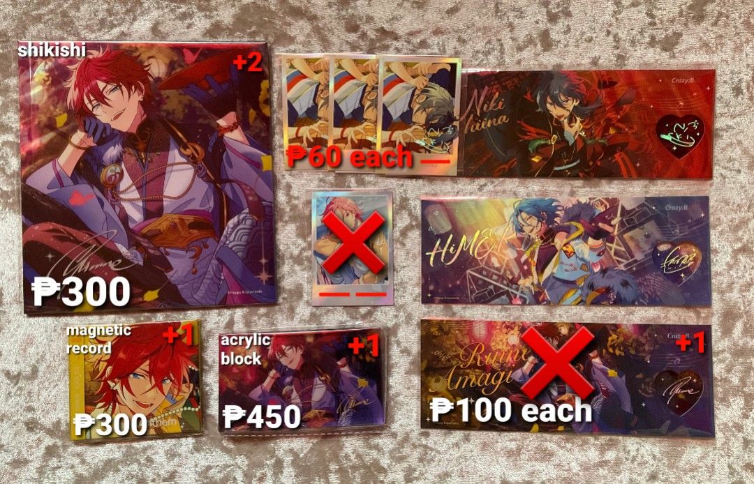 Ensemble Stars!! Official Merchandise - CorPro (Category: J-Wave Merchandise) located in Pagadian. Submitted by rzzbnsacc (Listing ID 1418268241, Image 2). Description: Ensemble Stars!! Official Goods StarPro Units: Valkyrie 2wink CrazyB ~ Kindly check photos for prices. Take all prices are adjusted once some items are sold, just dm for adjusted price if interested to take all. ~ No rush shipping, I ship by batch. ~ All items are onhand unless st