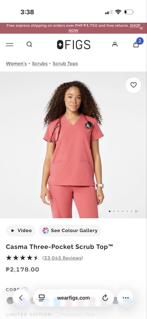 Figs Casma Top and Kade Cargo Pants Set (Category: Sets or Coordinates) located in San Pablo. Submitted by notkendall_ (Listing ID 1431067568, Image 2). Description: Kade Pants - Small (orig price: ₱2698) Casma Scrub Top - Small (orig price: ₱2178) FOR SALE: ₱3500 (original price: ₱4876 + the sf & taxes) color: salmon pink both are in size small.