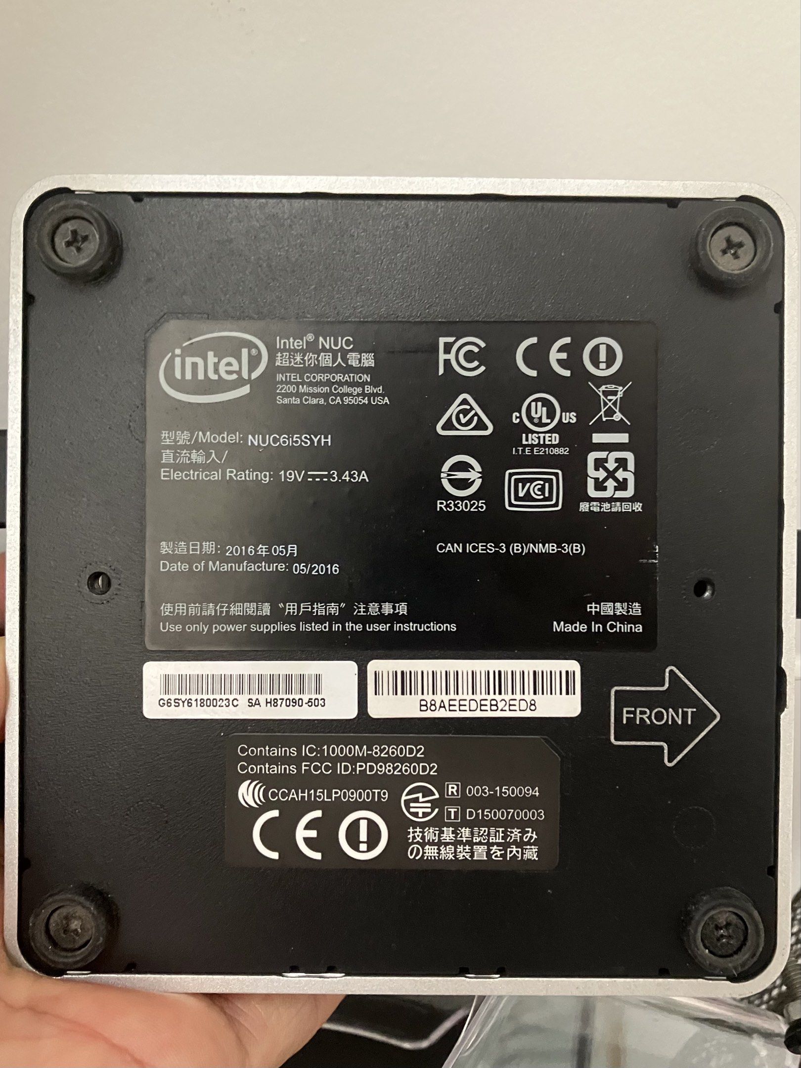 Intel NUC i5 422221087665049601