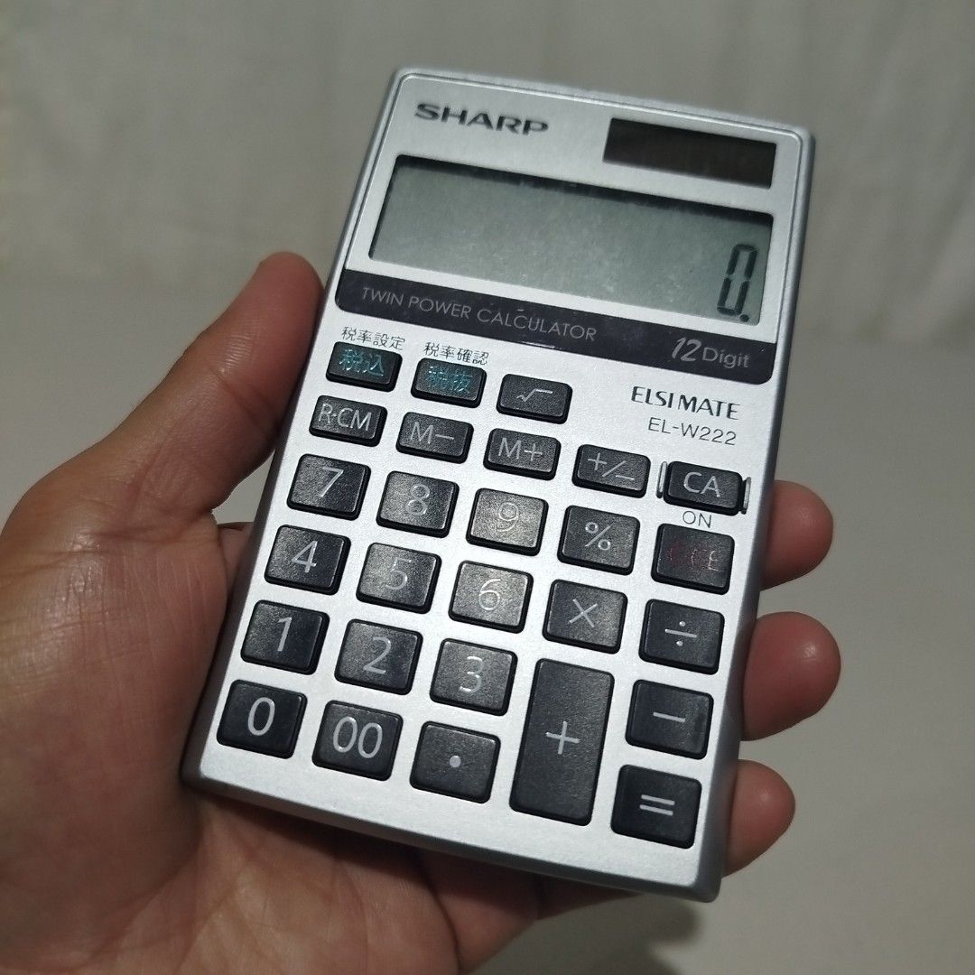 Japan Sharp ELSI MATE EL-W222 Calculator tested ok (Category: Office & Business Technology) located in Bulacan. Submitted by amarijapansurplus (Listing ID 1431084671, Image 3). Description: Japan Sharp ELSI MATE EL-W222 Calculator tested ok 📌as is 📌What u see is what u get 📌First to pay basis 📌Auto pass sa COD iwas scam sa part ko 📌MOP: GCASH 📌MOD: Pick-up, Lalamove (motorcycle) or J&T/Flash Express 📌Loc. Panginay, Balagtas, Bulacan 🇯🇵AM