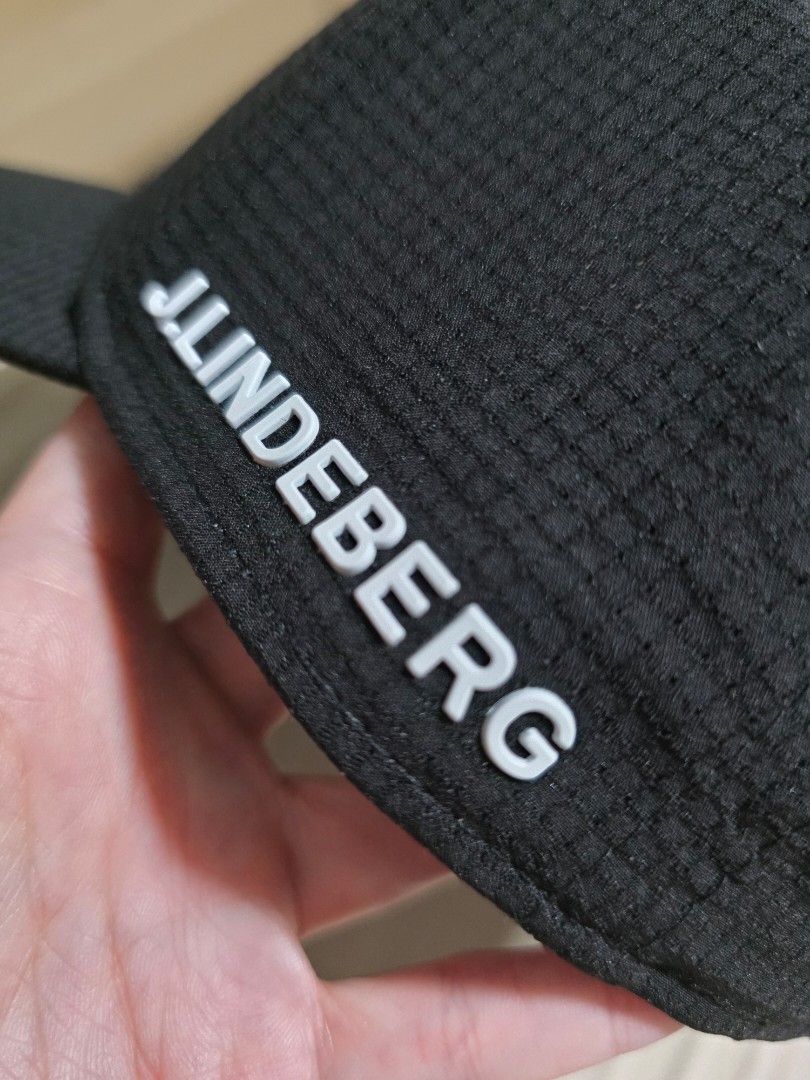 j.lindeberg Black Cap (Category: Caps & Hats) located in Quezon City. Submitted by yGGGG (Listing ID 1431023131, Image 3). Description: Black cap from J.Lindeberg. Features the brand logo on the front and the brand name on the side. Includes an adjustable strap at the back. Comes with a tag attached. Brandnew.