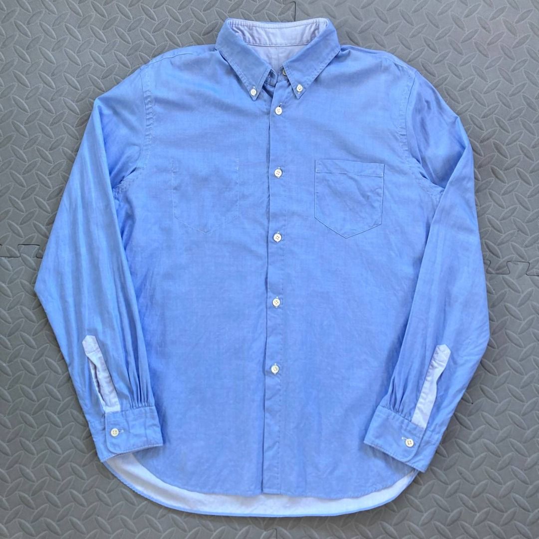 Junya Watanabe Man - 2018 Reversible Contrast Stitch Button-Down Shirt (Category: Formal Shirts) located in Quezon City. Submitted by archived.g (Listing ID 1431152994, Image 2). Description: Junya Watanabe Man - 2018 Reversible Contrast Stitch Button-Down Shirt - Brand: Junya Watanabe Man Made in: Japan Year: 2018 Material: Cotton Color: Blue Size on tag: Medium Sizing: Measurements (flat, not stretched): Shoulders: 17” Sleeves: 24.5” Width: 21.