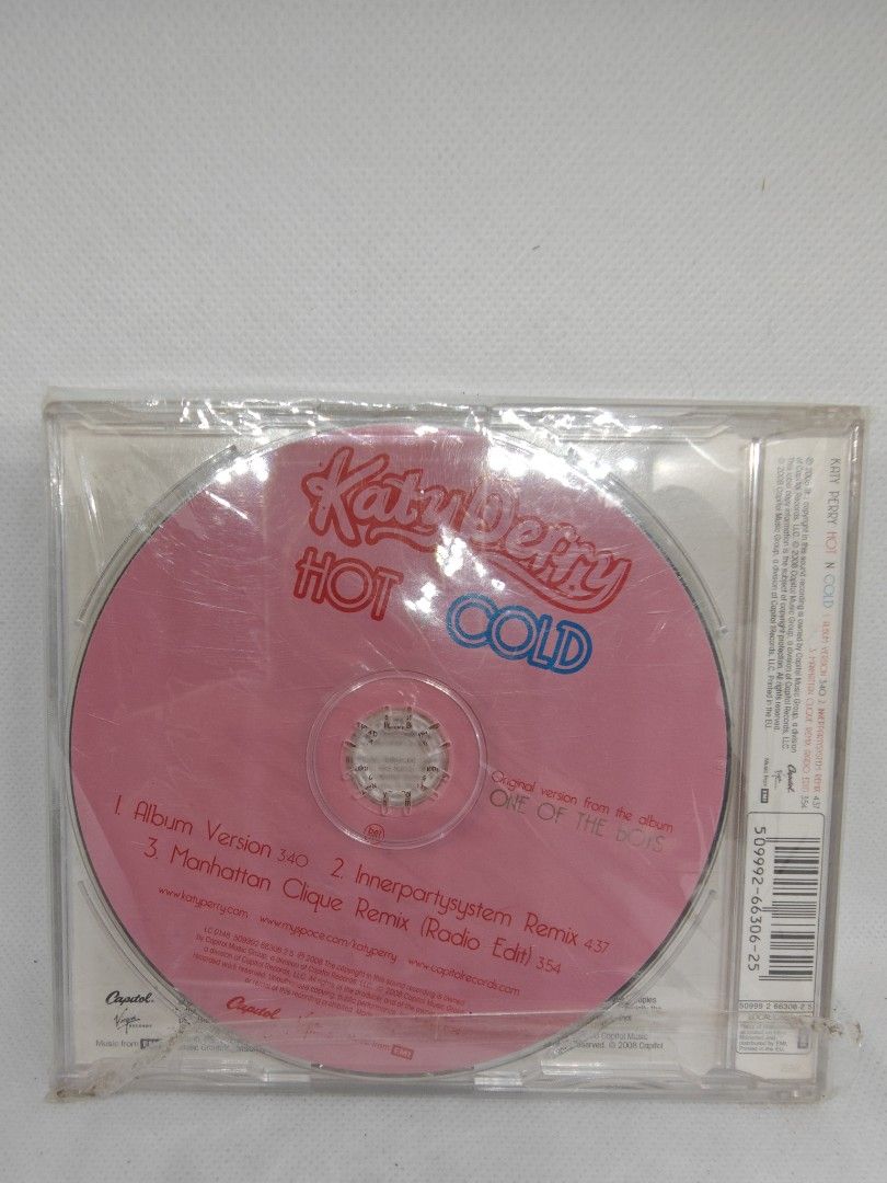 KATY PERRY- HOT AND COLD (CD SINGLE) (Category: CDs & DVDs) located in Manila. Submitted by musiccdshopnew (Listing ID 1431116584, Image 2). Description: .