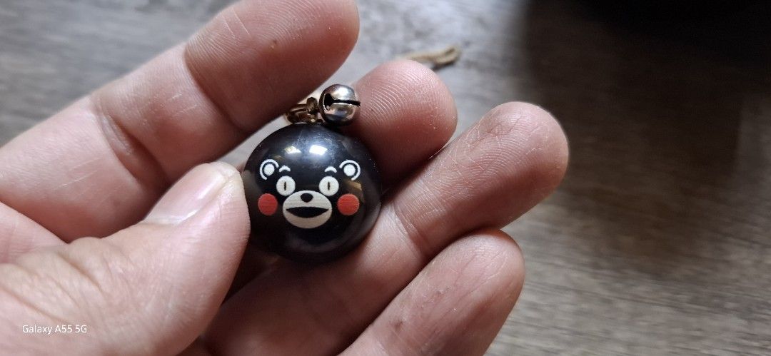 Kumamon Bear Keychain with Bell and Msg viewer (Category: Character Goods) located in Valenzuela. Submitted by winssian (Listing ID 1431058549, Image 1). Description: displayed only with original charm strap.