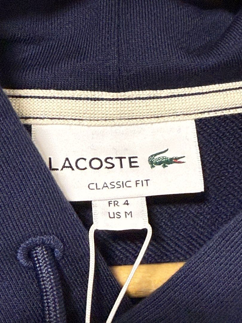 Lacoste Men's Hoodie (Category: Hoodies) located in Manila. Submitted by sonryb (Listing ID 1431110666, Image 3). Description: 100% Authentic Lacoste Hoodie RFS: I ordered this directly from lacoste online; turns out size 4 is quite small for my partner, size 5 is already out of stock so won't be able to exchange it.
