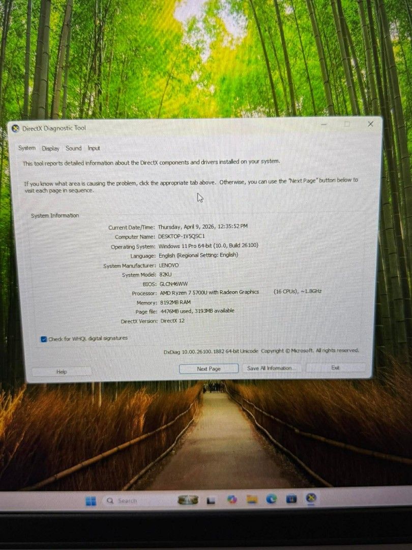 Lenovo Ideapad slim 3 (Category: Laptops & Notebooks) located in Manila. Submitted by happyearth.953a15 (Listing ID 1431126304, Image 3). Description: Lenovo Ideapad slim 3 Ryzen 7 5700U Amd Radeon TM graphics 2gb dedicated graphics 8gb ram 512gb nvme Windows 11 pro OS Unit with Lenovo charger Good ✅ Tested ✅ No issue ✅ 💸💸 19,500 Location: San Andres bukid manila Pick up or meet up.