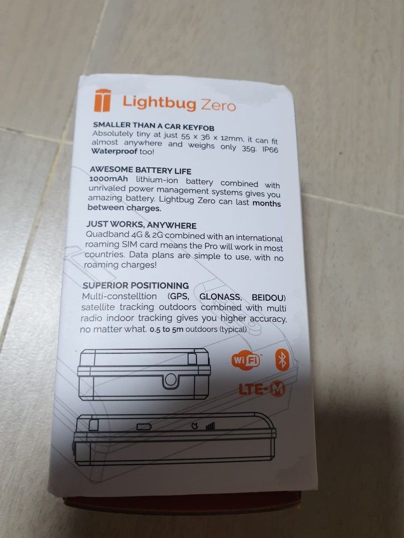Lightbug Zero GPS Tracker - Tiny & Powerful (Category: Navigation & Displays) located in Singapore. Submitted by newfox-acbd (Listing ID 1431142134, Image 3). Description: brand new.