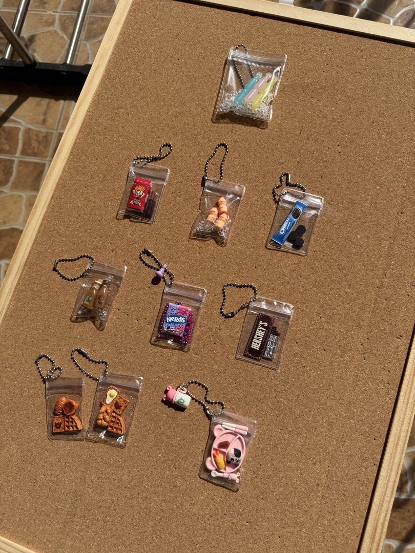 Miniature Food Snack pouch Keychains (Category: Handmade Craft) located in Tagbilaran City. Submitted by haileyyyyyy21 (Listing ID 1431095584, Image 1). Description: Miniature Food Snack pouch Keychains Custom orders:pm only Handmade Non-tarnish Mop: gcash/maya Mod:jnt/ 🍊app CO/ TT app CO 📍Bohol .