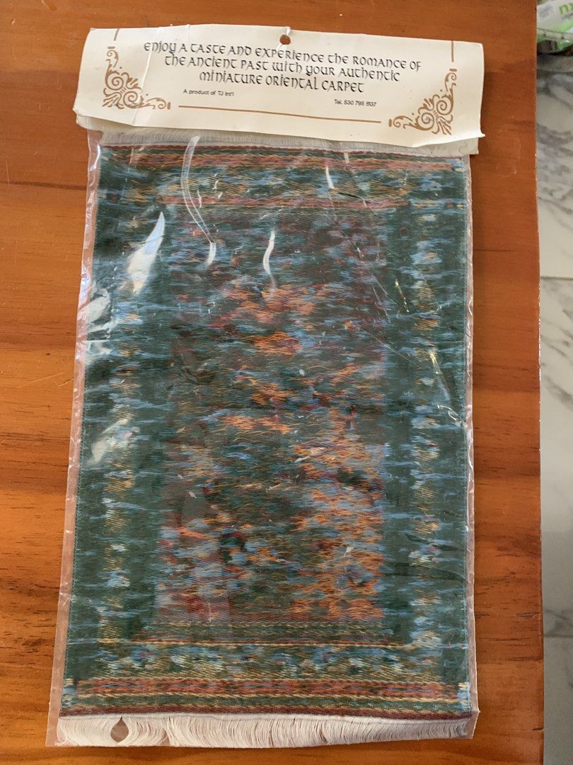Miniature Oriental Carpet - Made in Istanbul (Category: Carpets, Mats & Flooring) located in Mandaue City. Submitted by james52 (Listing ID 1431018077, Image 3). Description: This 12 inches by 8 inches in dimensions.