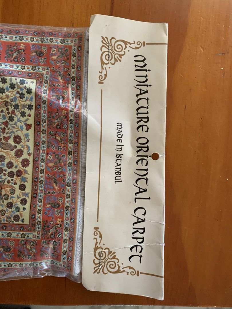 Miniature Oriental Carpet - Made in Istanbul (Category: Carpets, Mats & Flooring) located in Mandaue City. Submitted by james52 (Listing ID 1431018077, Image 2). Description: This 12 inches by 8 inches in dimensions.