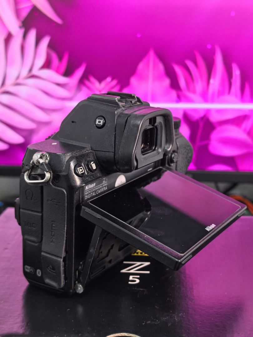 Nikon Z5 Full Frame Body (Category: Cameras) located in Quezon City. Submitted by studiojpeg (Listing ID 1431058827, Image 3). Description: i'm selling my preloved full-frame Nikon Z5 💜 No issue 💜 100% no repair history 💜 Loose ruber (as seen in the pic) normal sign of usage Inclusion: Nikon Z5 body (300k sc) 1 Original Battery Nikon Z5 box (Note: No charger included) - meet up only Robinson MetroEast.