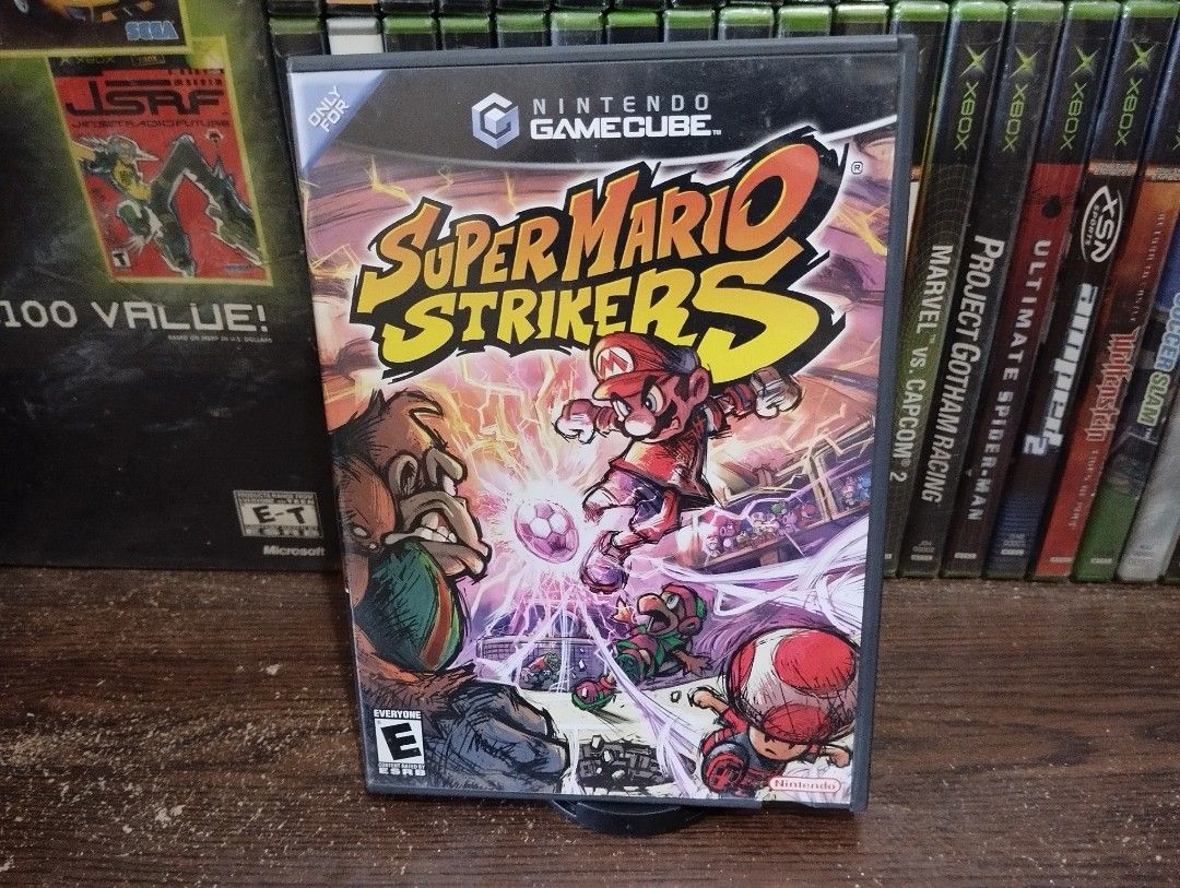 Nintendo GameCube game Super Mario Strikers (Category: Nintendo) located in Las Pinas. Submitted by game_shop_plus (Listing ID 1431034964, Image 1). Description: Complete with manual and inserts. Untested wala akung transformer kasi 110v GameCube ko. Light scratches. .