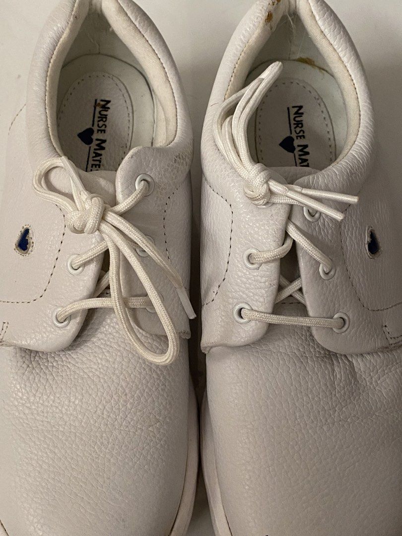 White Nursing shoes (Category: Heels) located in Manila. Submitted by mpt99876 (Listing ID 1431073346, Image 2). Description: Nurse mates shoes For nursing students or nurses Size 6 23cm Slightly used only.