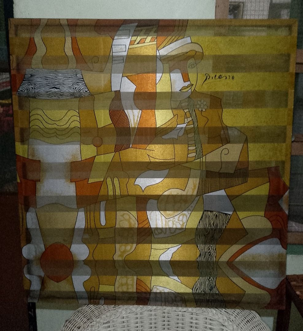 Pablo Picasso art (Category: Art & Prints) located in Mandaluyong City. Submitted by anjelgeron17541 (Listing ID 1431100637, Image 1). Description: WYSIWYG Tela sya 35" X 33" Good for your mancave and collections PM for more info Mandaluyong pick-up Contact me at 09705011073 for fast transactions.