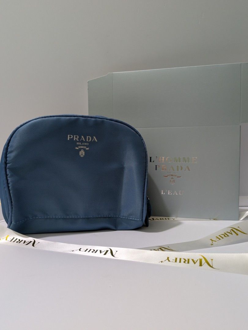 Prada Cosmetic Pouch (Category: Luxury Bags & Wallets) located in Cabuyao City. Submitted by marifyyy (Listing ID 1431033392, Image 1). Description: Prada Cosmetic/Toiletries Pouch GWP w/box brand new 📍Cabuyao, Laguna 🚛 LBC shipment sched: Tue & Fri 🛻 Lalamove on nearby areas • Payment first • SF - cod or pwedeng isama na sa payment — COD (SF) we only ship via LBC — For complete payment (w/sf), we can ship via LBC or J&T 💸 MOP: gcash/maya/ban